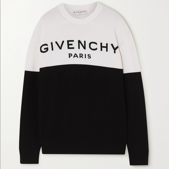 Givenchy black two tone cashmere sweater size S - Picture 5 of 12